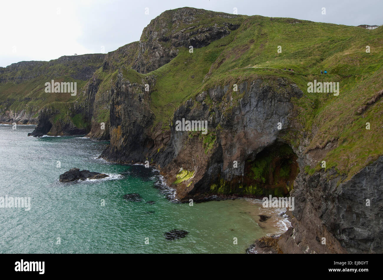 La côte de l'Irlande du Nord dans le comté d'Antrim Banque D'Images