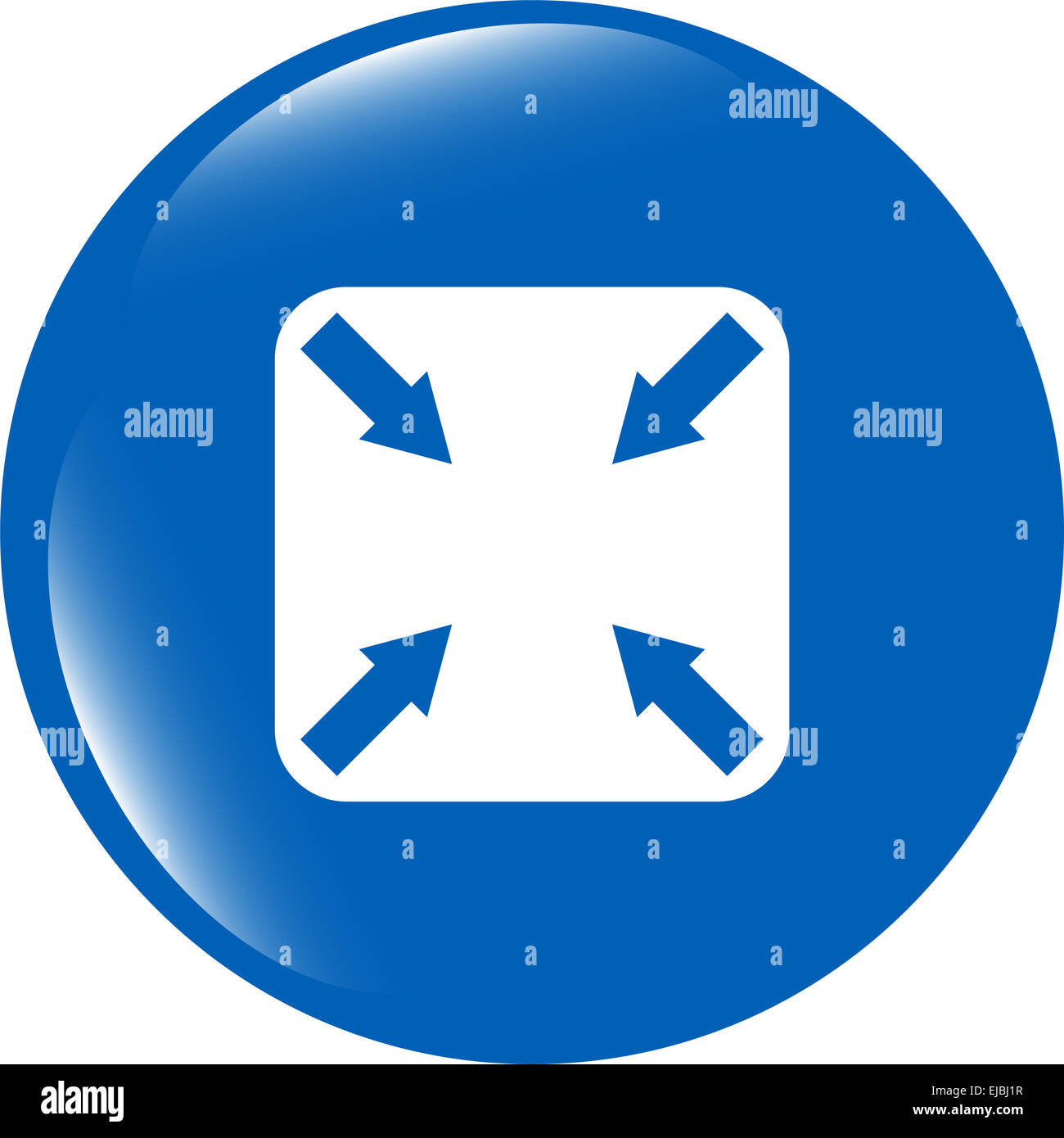 Lignes abstraites (flèches) sur le web (bouton icône brillant) Banque D'Images