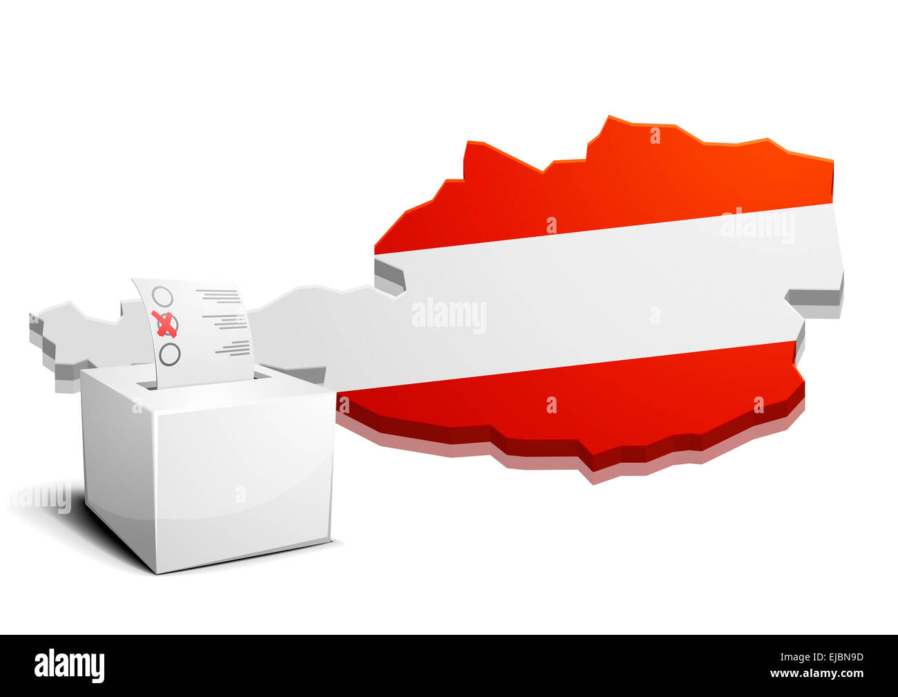 Ballotbox Autriche Banque D'Images