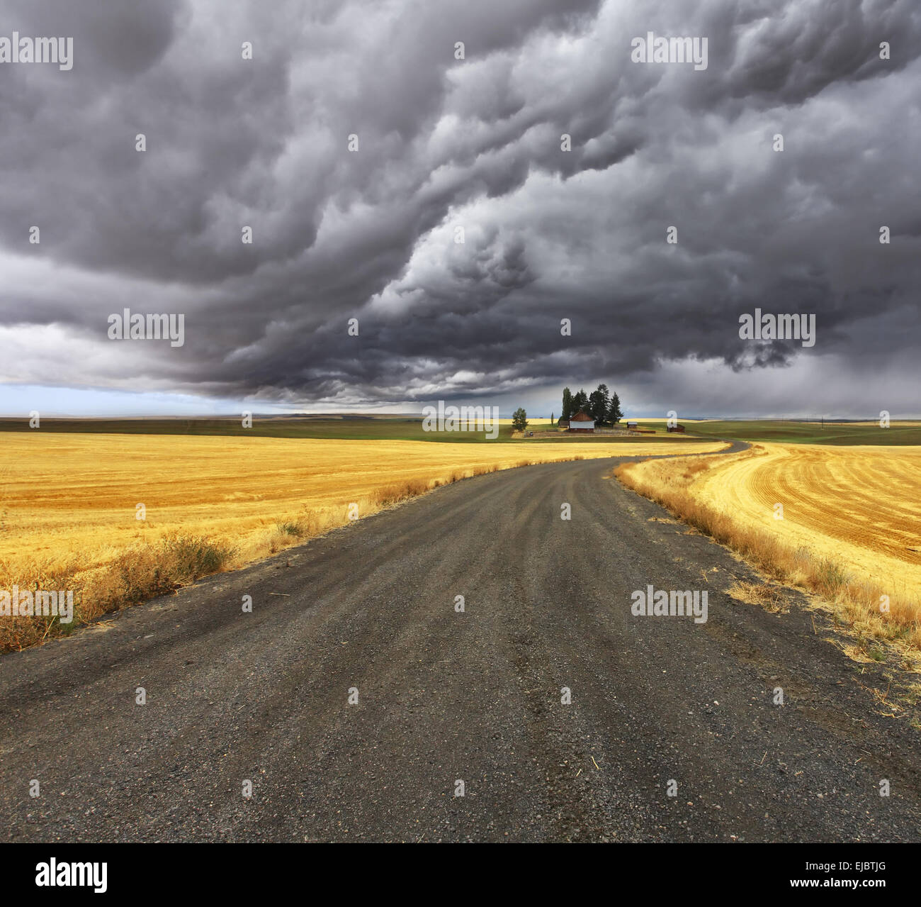 L'orage au-dessus du Montana. Banque D'Images