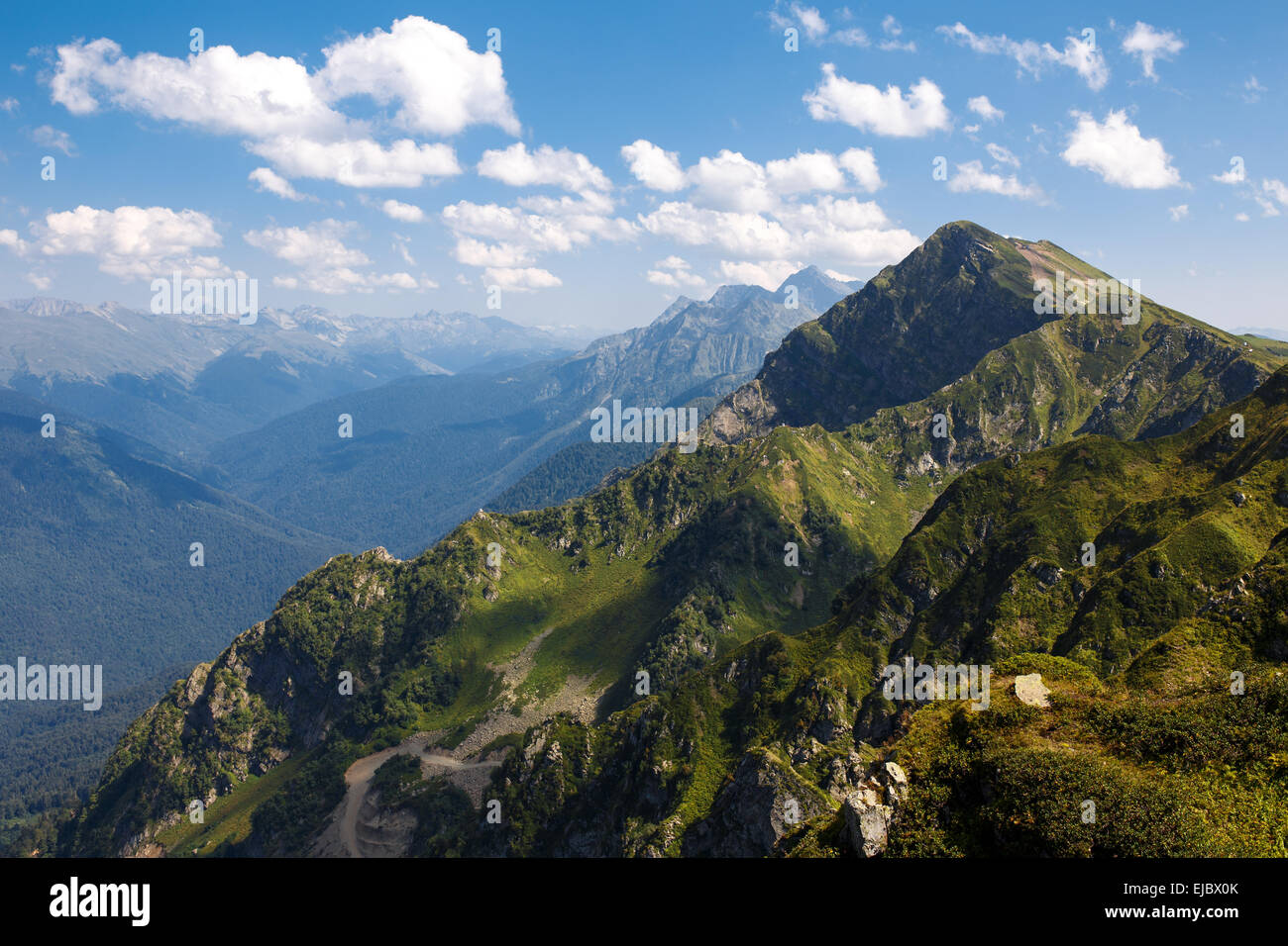 Peak Mountain Aibka Banque D'Images