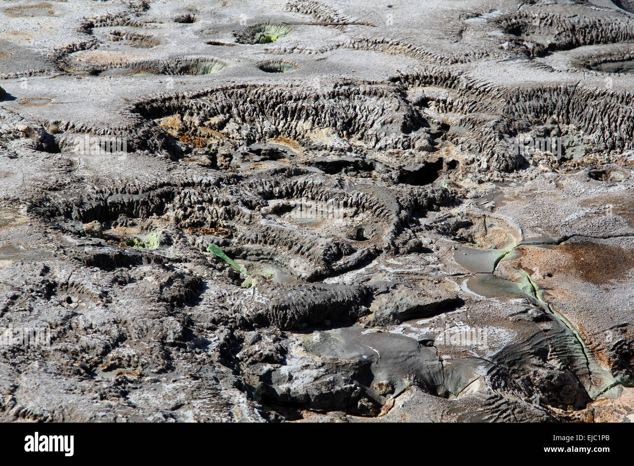 Solfatara Pozzuoli cratère volcanique Banque D'Images