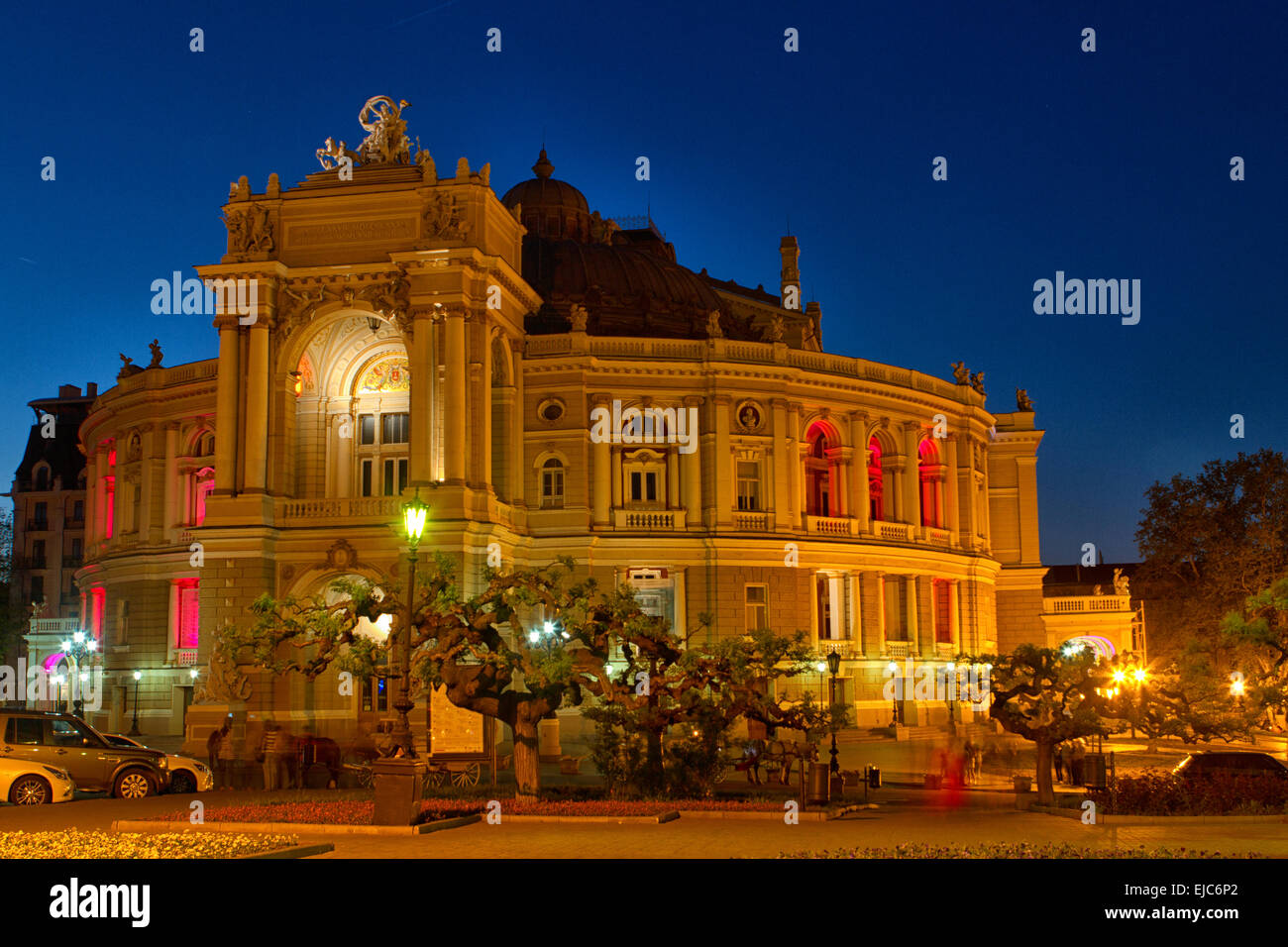 Théâtre de ballet et d'Opéra d'Odessa Banque D'Images