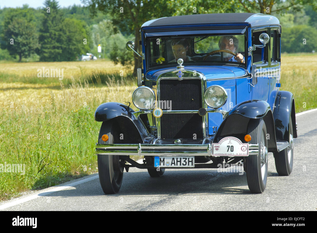 Oldtimer rallye pour voitures classiques anciens Banque D'Images