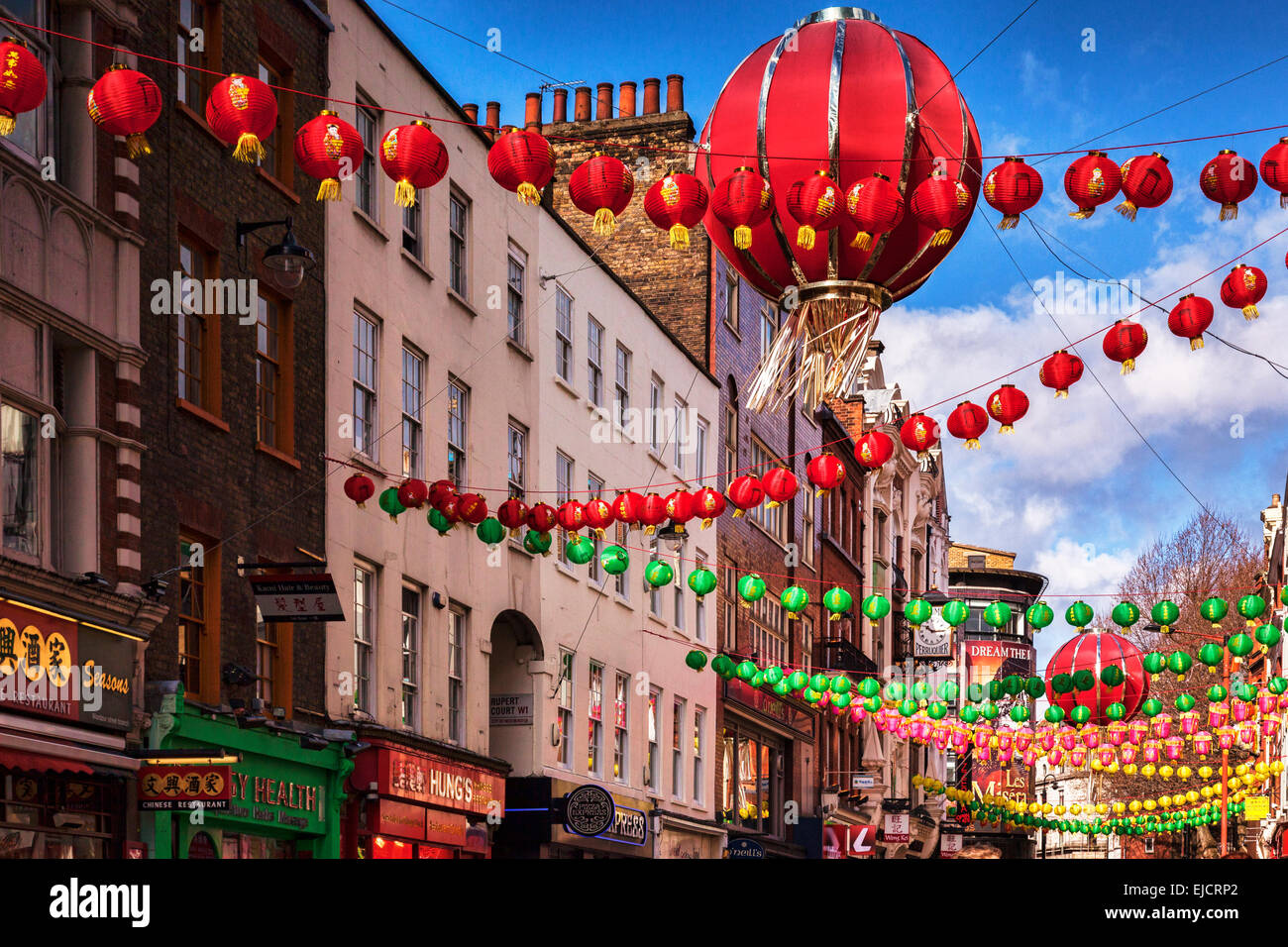 Chinatown, Londres, Angleterre. Banque D'Images