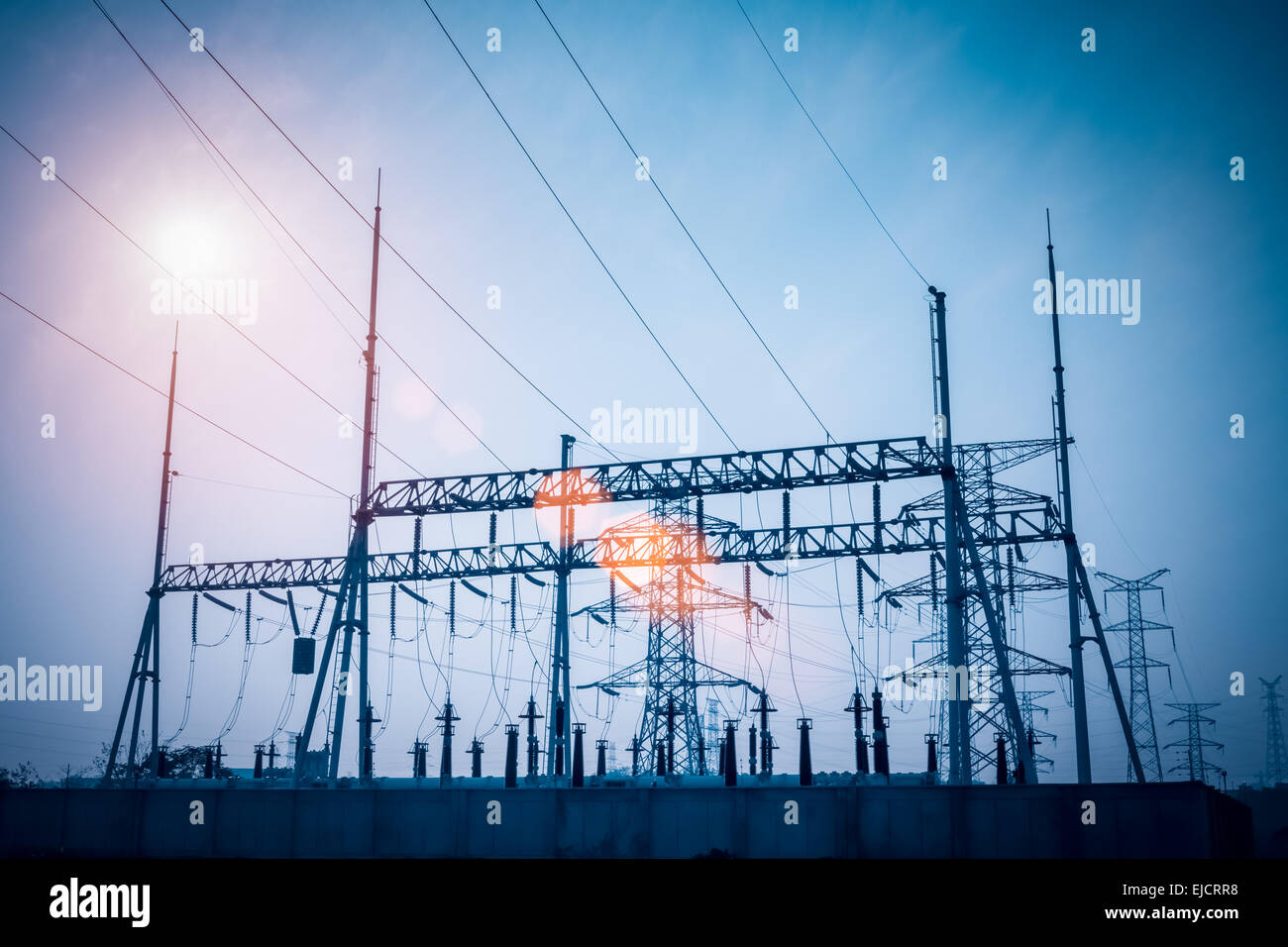 Poste de transformation Banque D'Images