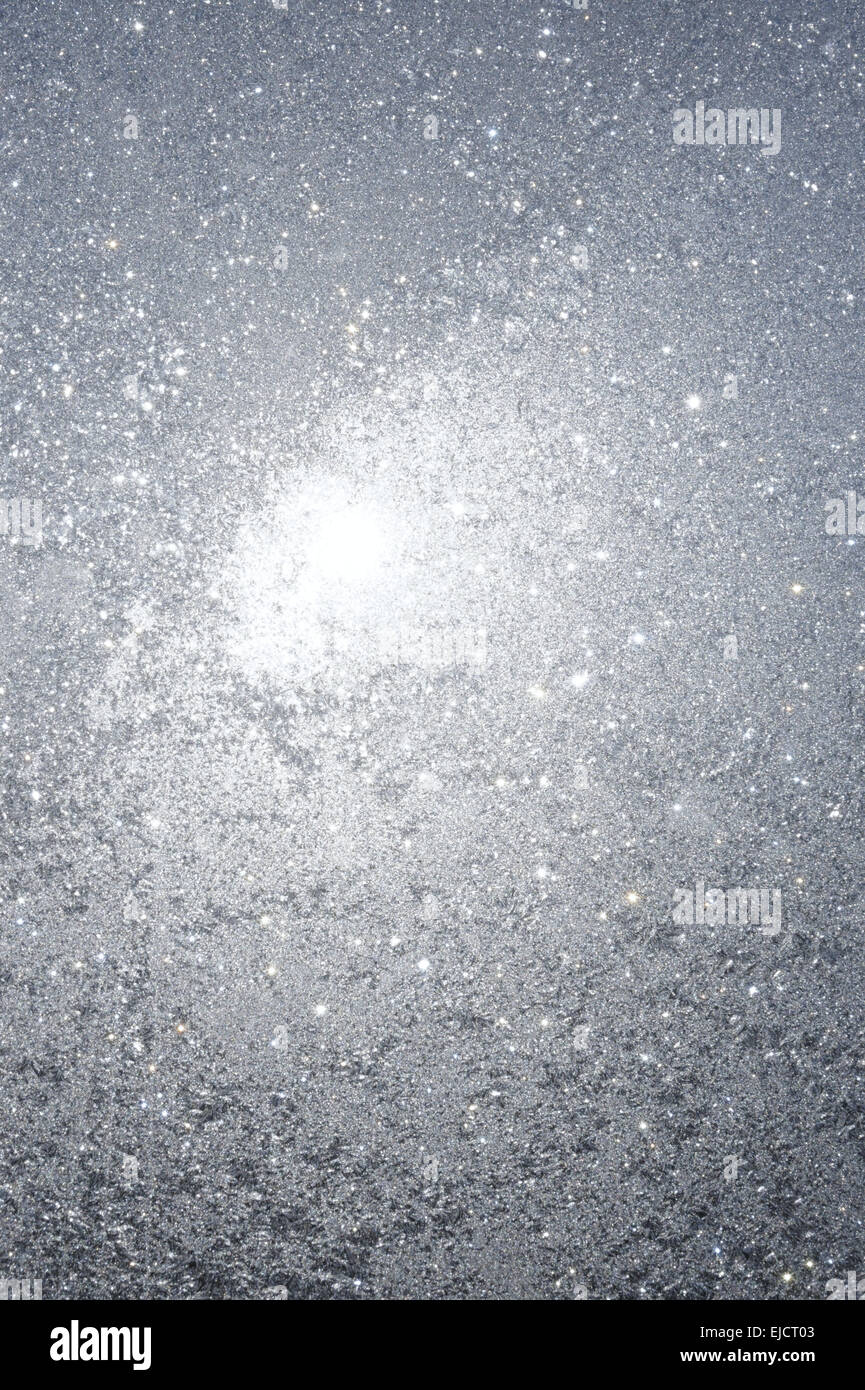 Fond d'hiver cristallisé Banque D'Images