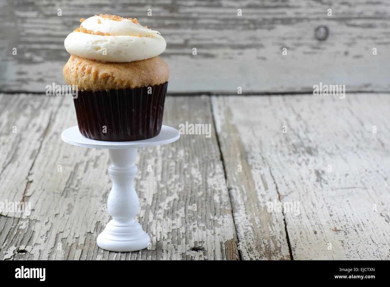 Cupcake Saveur moka Banque D'Images