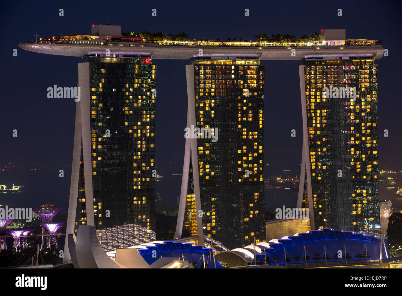 Marina Bay Sands Hotel Singapore Banque D'Images