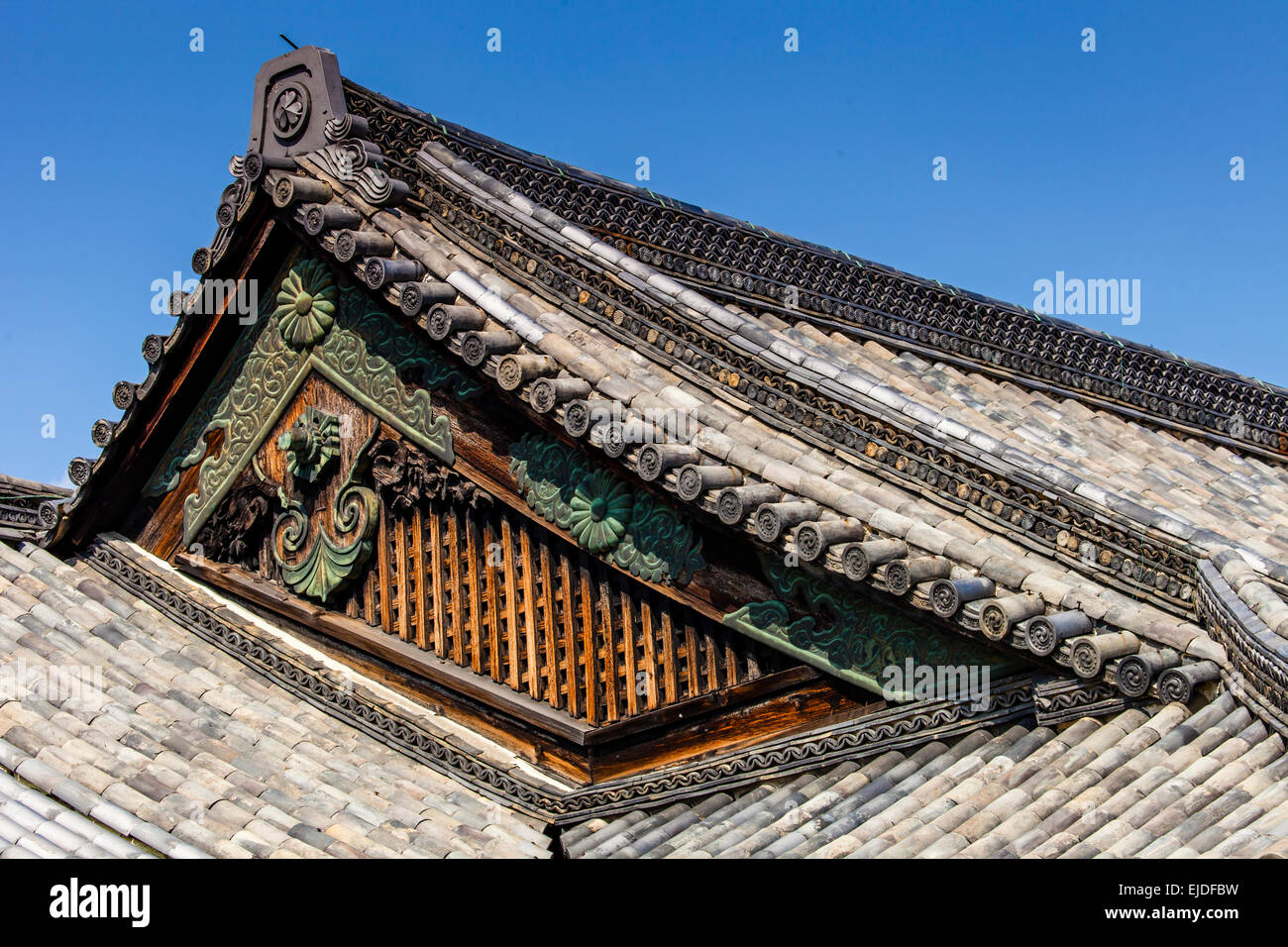 Le château de Nijo-jo à Kyoto, au Japon. Banque D'Images