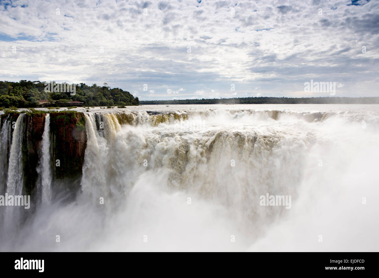 L'Argentine, Iguazu Falls National Park, cascade el Diablo Garganta Banque D'Images