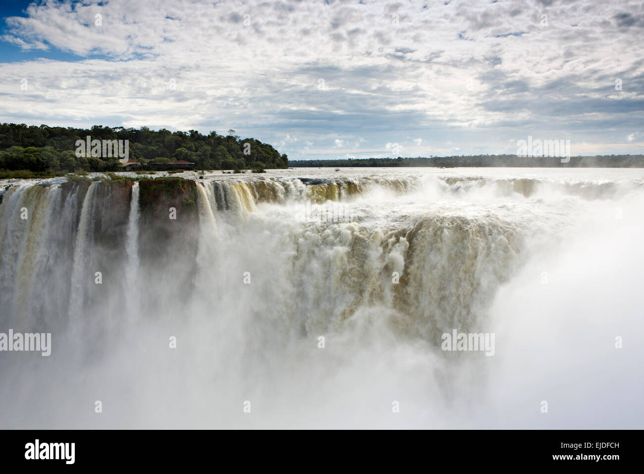 L'Argentine, Iguazu Falls National Park, cascade el Diablo Garganta Banque D'Images