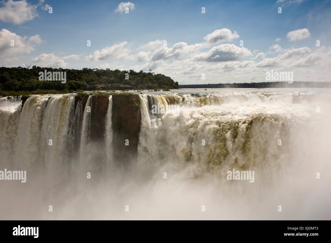 L'Argentine, Iguazu, cascade el Diablo Garganta Banque D'Images