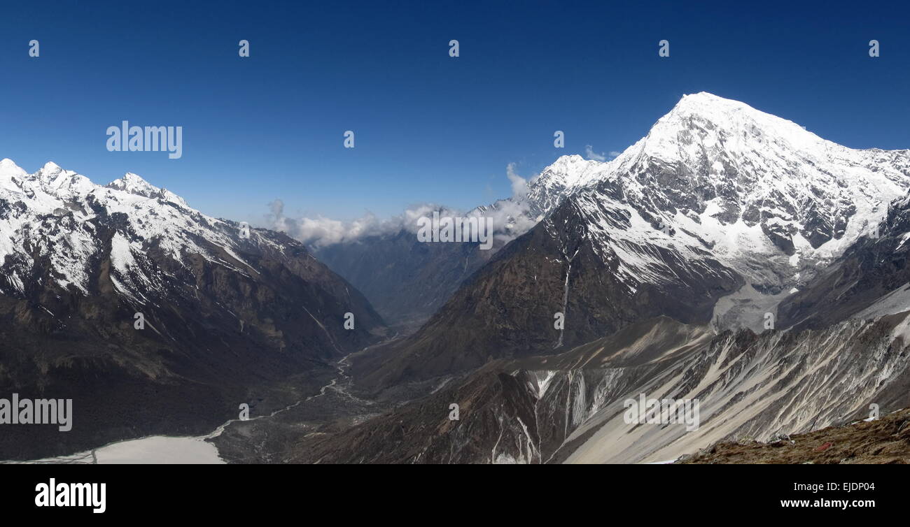 Langtang Valley, Népal Banque D'Images