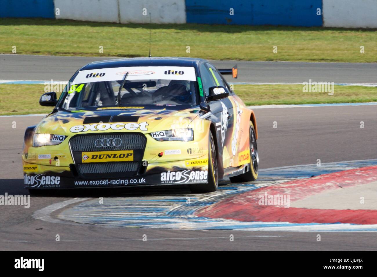 Donington Park, Royaume-Uni. 24Th Mar, 2015. La Journée des médias. Hunter Abbott dans son Audi A4. Credit : Action Plus Sport/Alamy Live News Banque D'Images