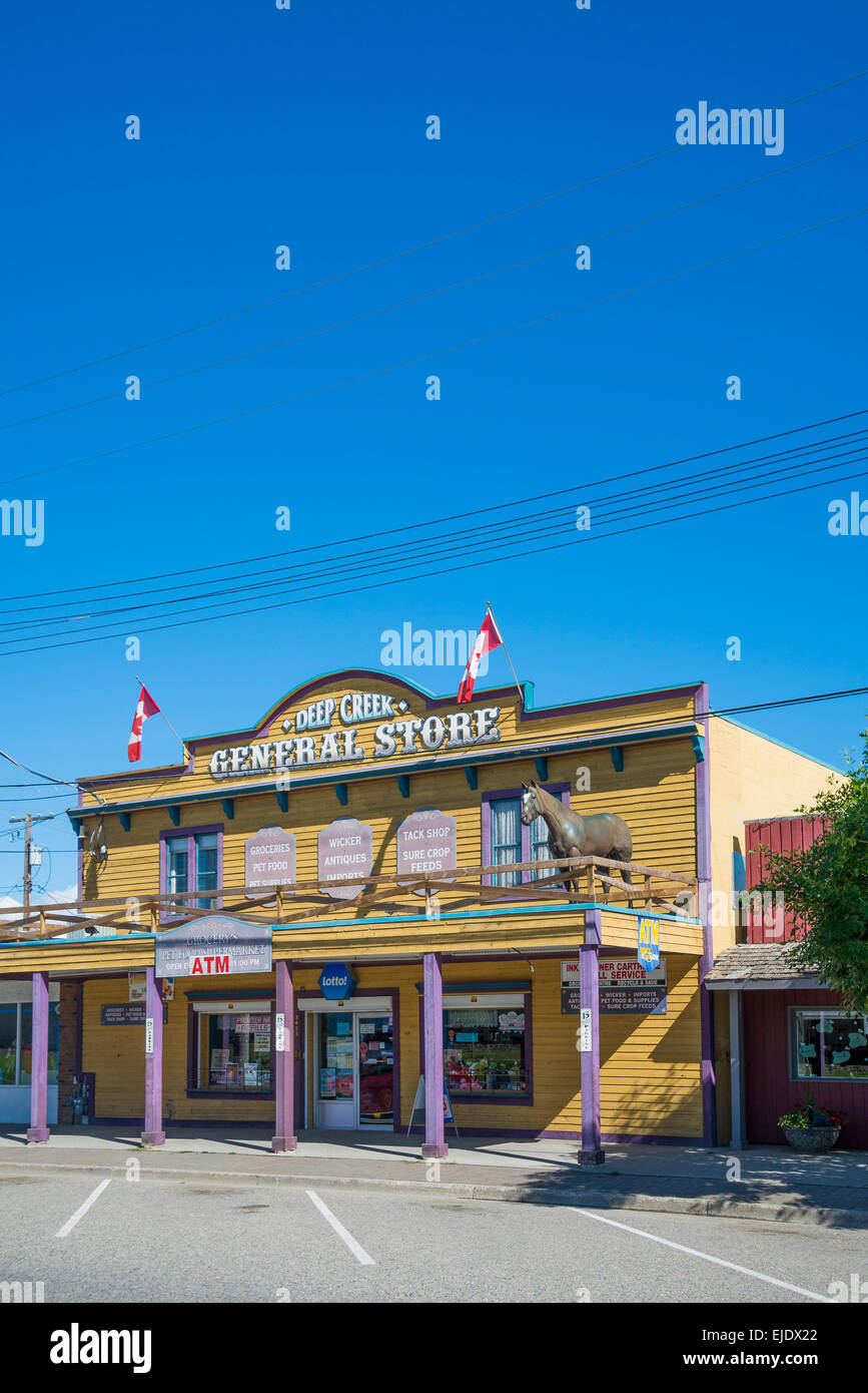 Deep Creek General Store, Armstrong, de l'Okanagan, Colombie-Britannique, Canada Banque D'Images