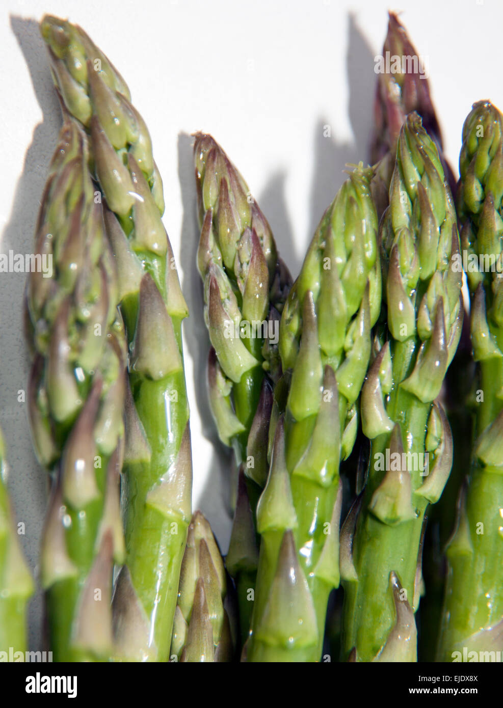 Asperges fraîches en provenance du Mexique, Londres Banque D'Images