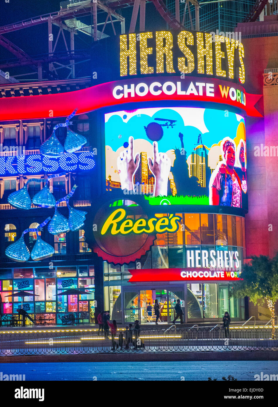 Le Hershey's Chocolate World store à Las Vegas Strip Banque D'Images