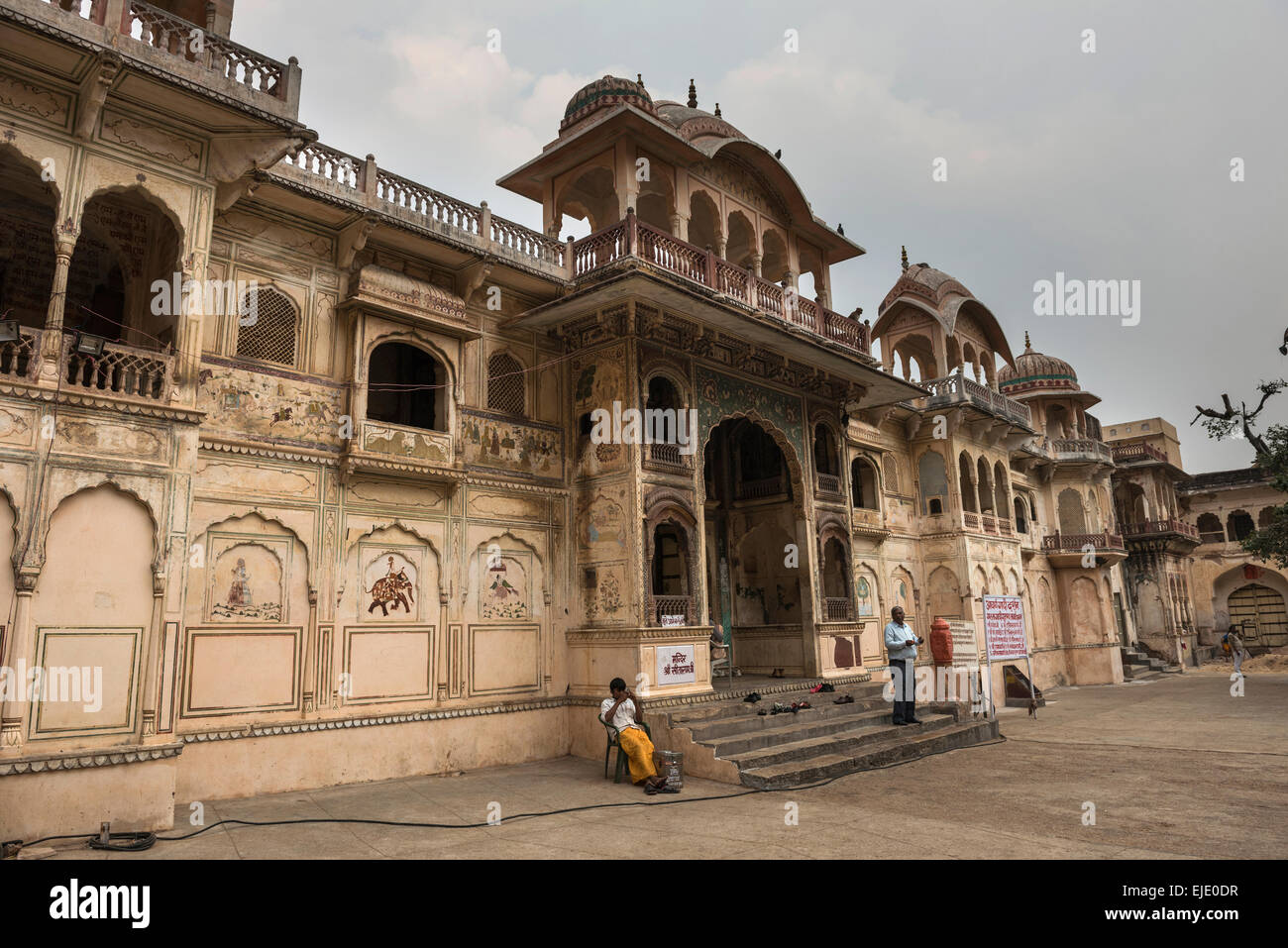 Galtaji hindou Hanuman Temple près de Jaipur, Rajasthan, Inde Banque D'Images