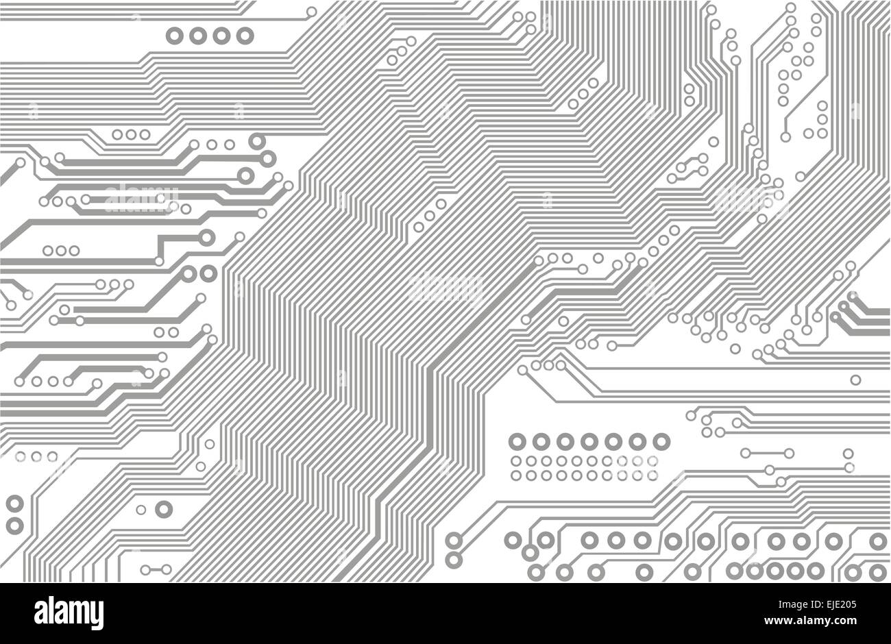 Carte mère vecteur - circuit imprimé - résumé de la technologie Illustration de Vecteur