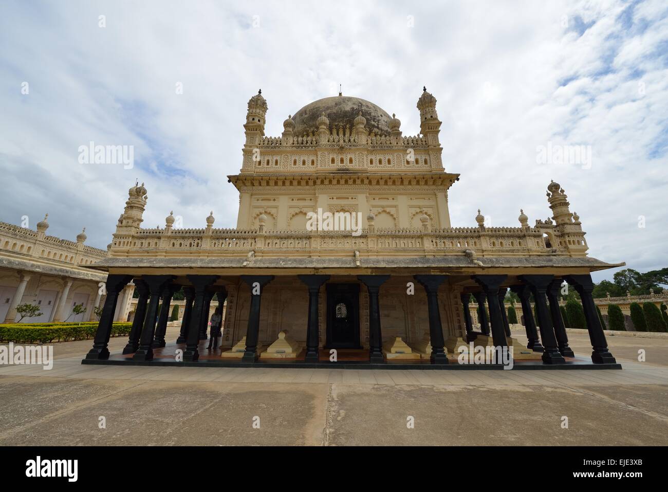 D'été de Tipu Sultan Palace en Srirangapatna, Karnataka, Inde Banque D'Images