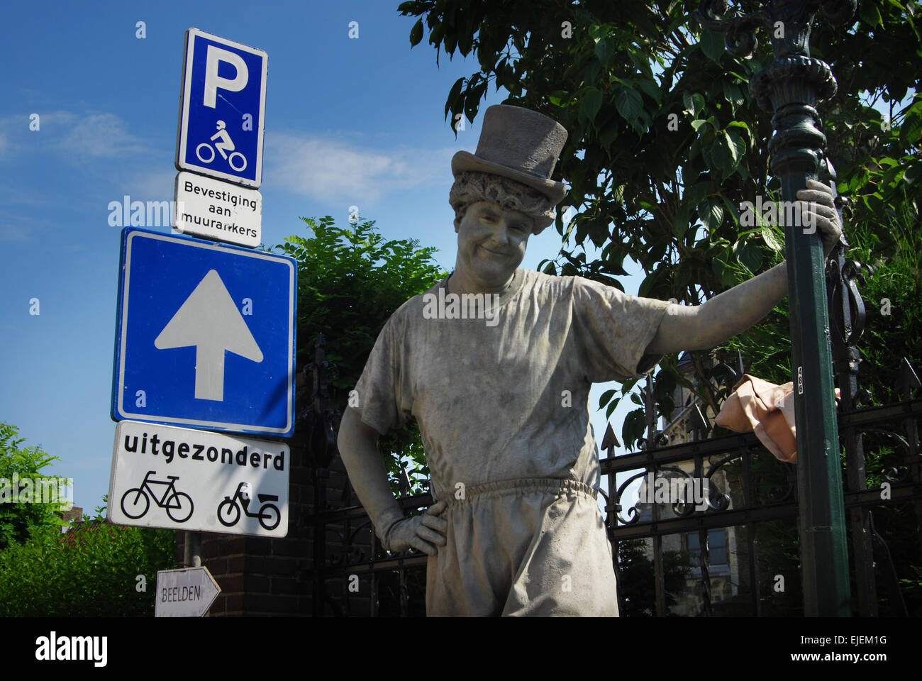 Living statue festival Thorn, pays-Bas Banque D'Images