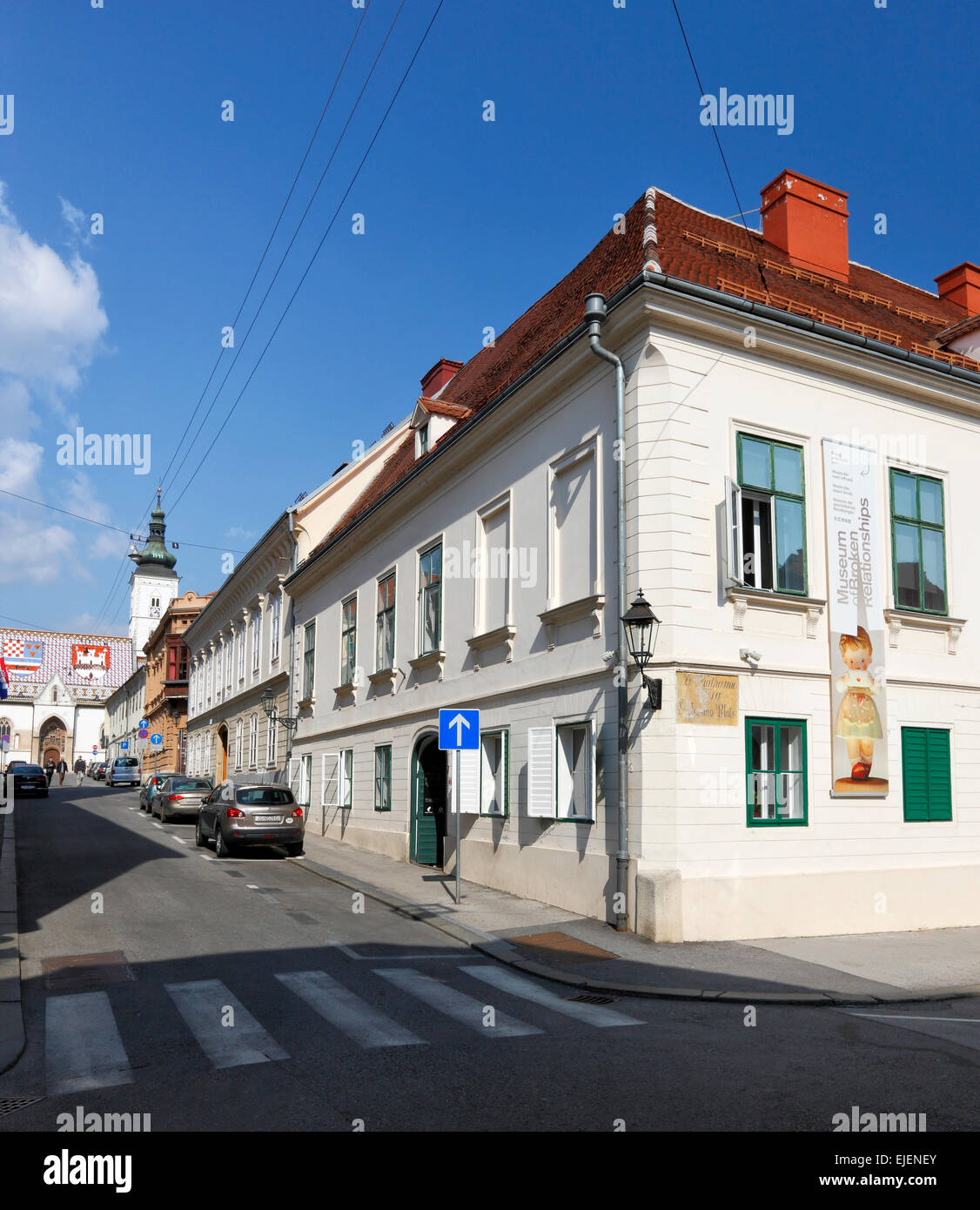 Zagreb, Musée de relations brisées. Haut de la ville de Zagreb, Croatie. Banque D'Images