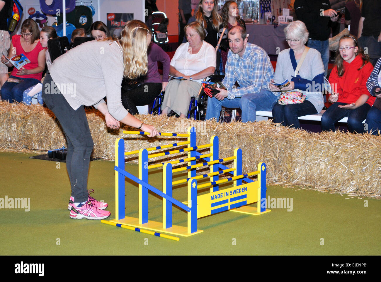 La Pet Show 2014 - Jour 1 En vedette : Lapins rebondissant Où : Birmingham, Royaume-Uni Quand : 20 mai 2014 Banque D'Images