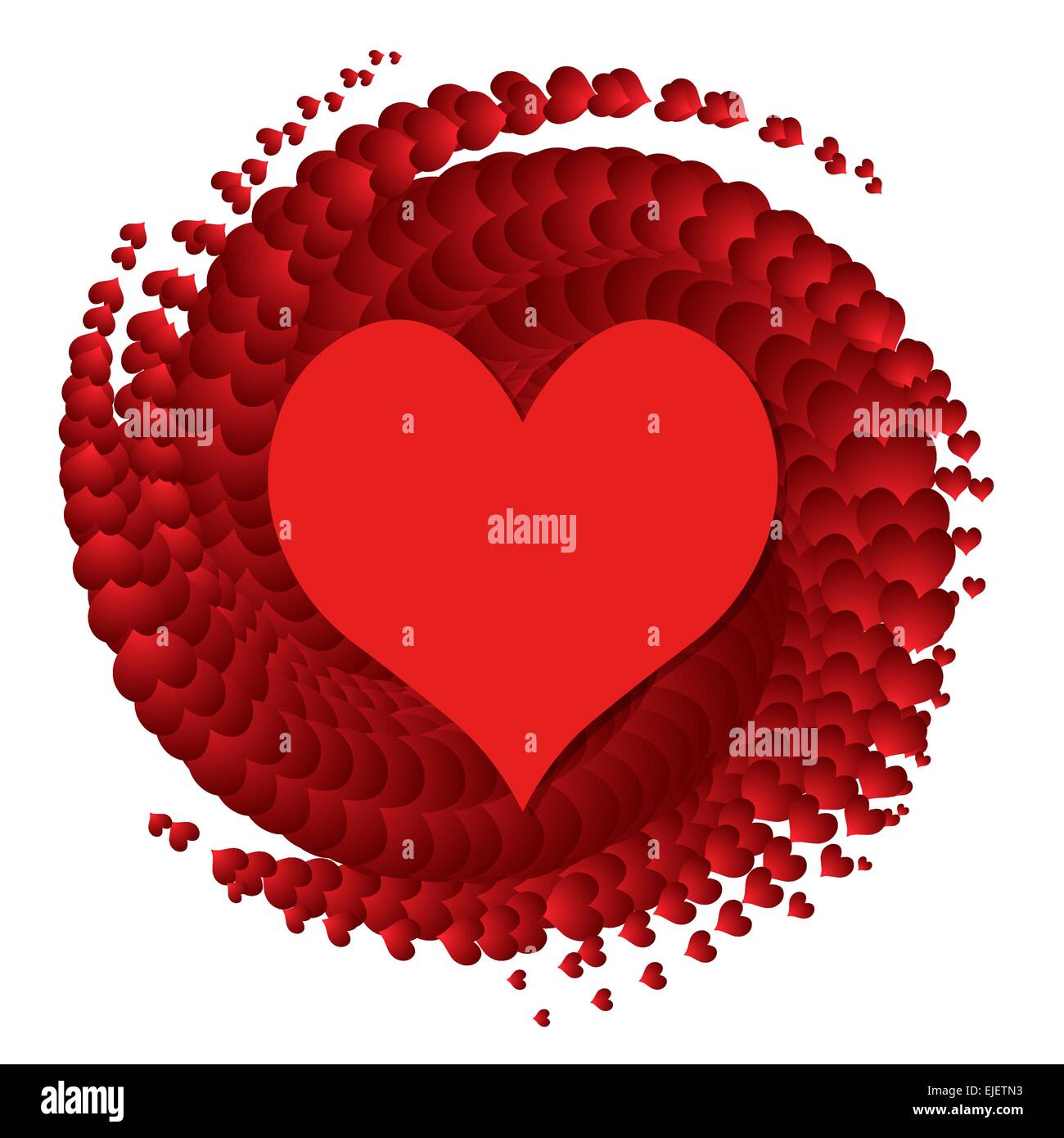 Abstract vector illustration du coeur, symbole de l'amour Illustration de Vecteur