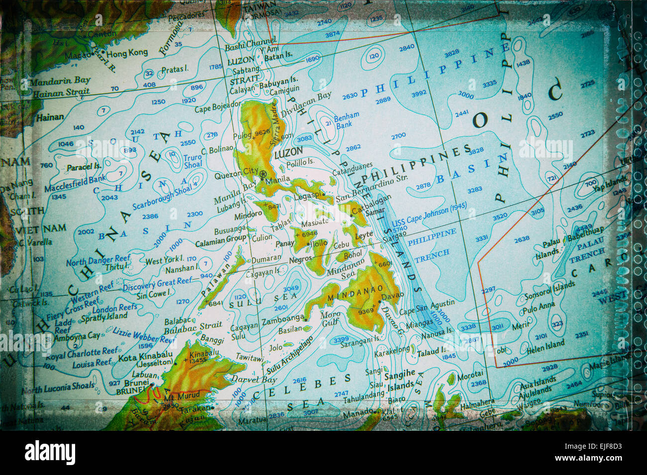 Le meilleur itinéraire - Philippines. photos de mon 'réussi' route du voyageur. Ce traitement en temps réel effets vintage. Banque D'Images