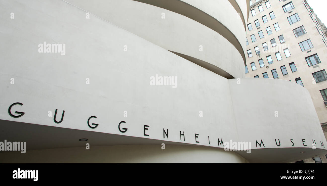 Solomon R. Guggenheim Museum, de l'Upper East Side, Manhattan, New York City, New York State, USA Banque D'Images