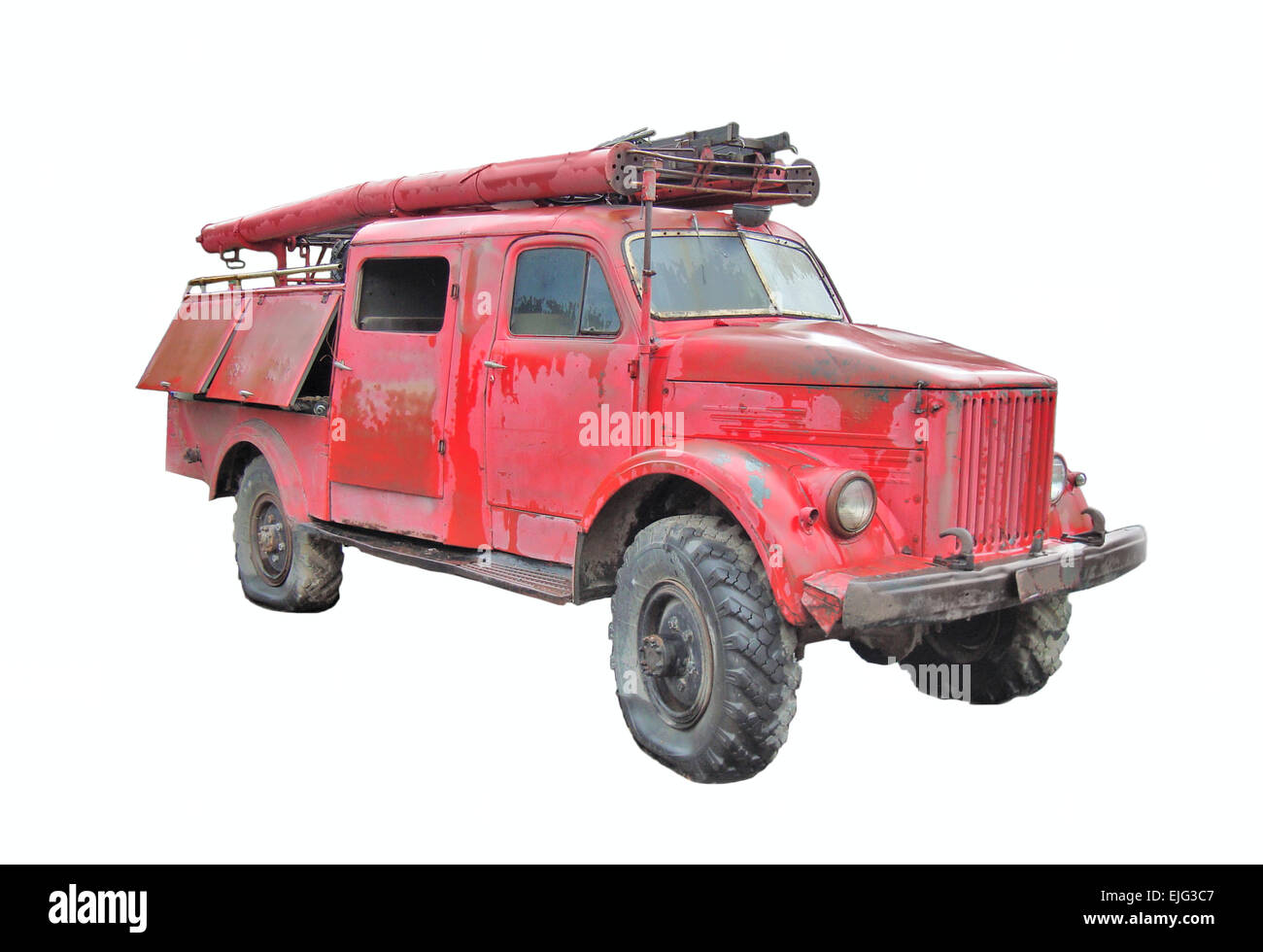 Camion à incendie retro Banque D'Images