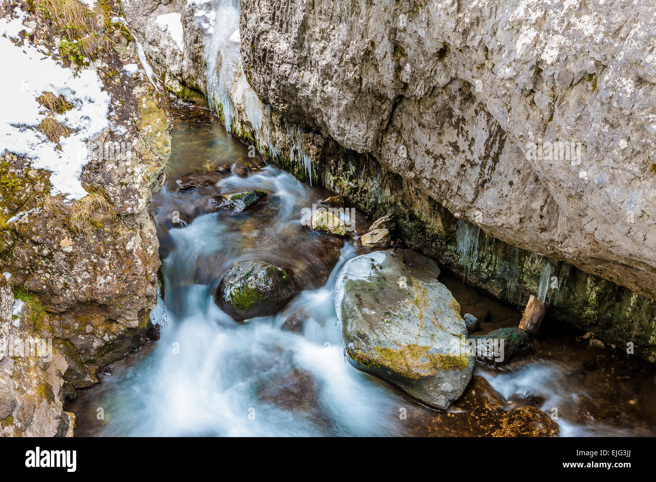 Veneto, Serrai di Sottoguda, Sottoguda, Pettorina Valley, Dolomites Banque D'Images