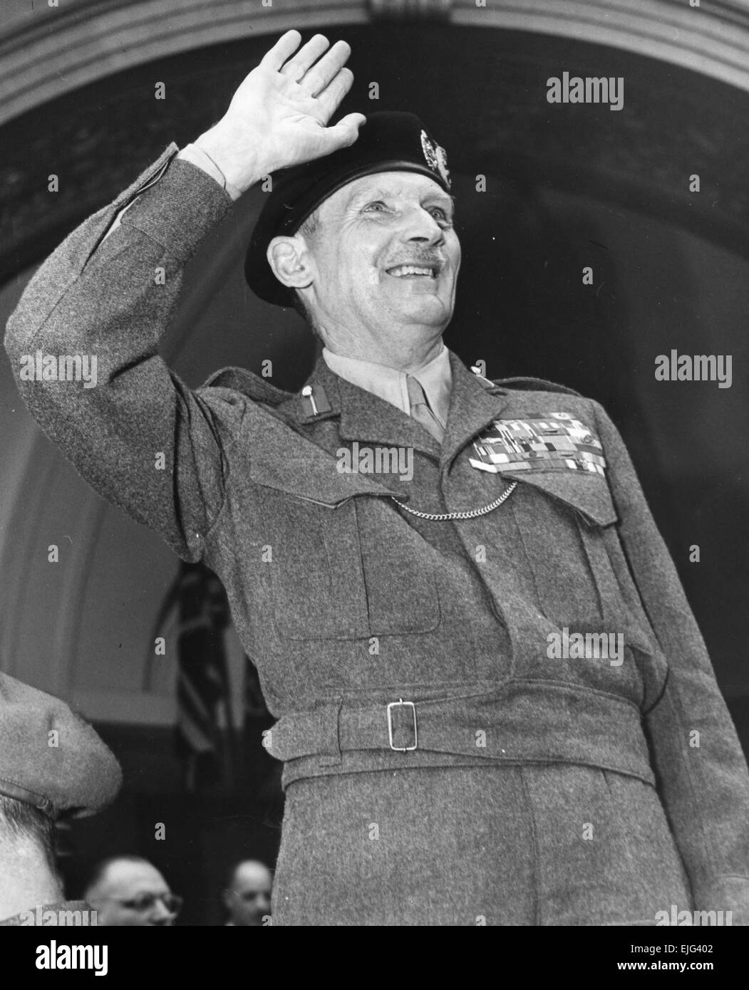 BERNARD MONTGOMERY (1887-1976) Officier de l'armée britannique lors d'une visite au Canada en 1953 Banque D'Images