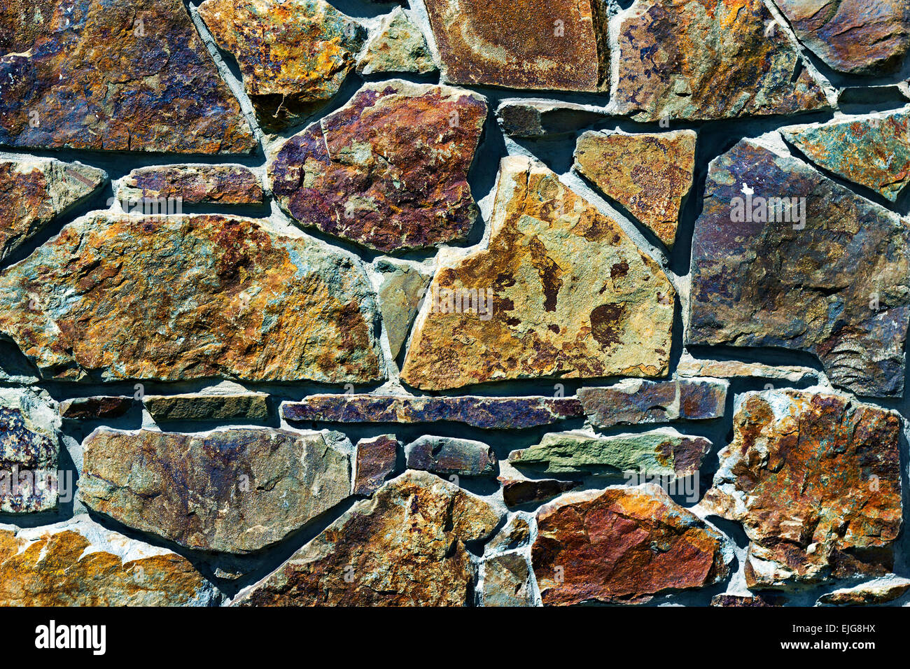 Illustration de la pierre brute murs comme grunge background Banque D'Images