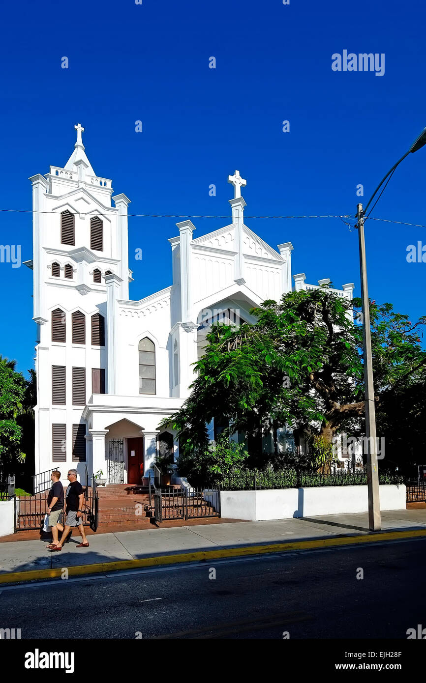 Episcopel St. Paul's Church Key West FL Floride destination pour l'ouest de Tampa Crusie Caraïbes Banque D'Images