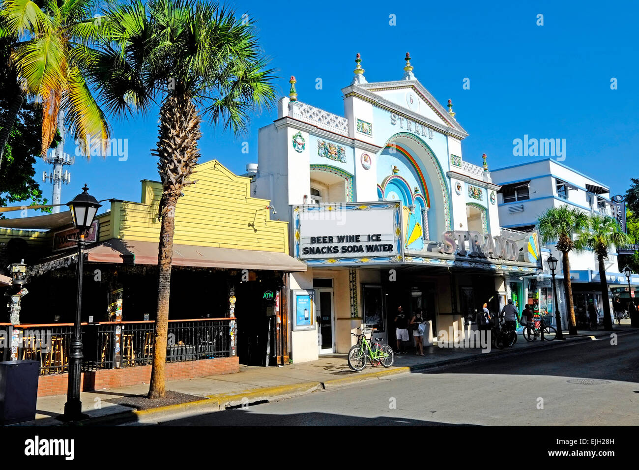 Le centre-ville de Key West en Floride Floride destination des Caraïbes de l'ouest de Tampa Crusie Banque D'Images