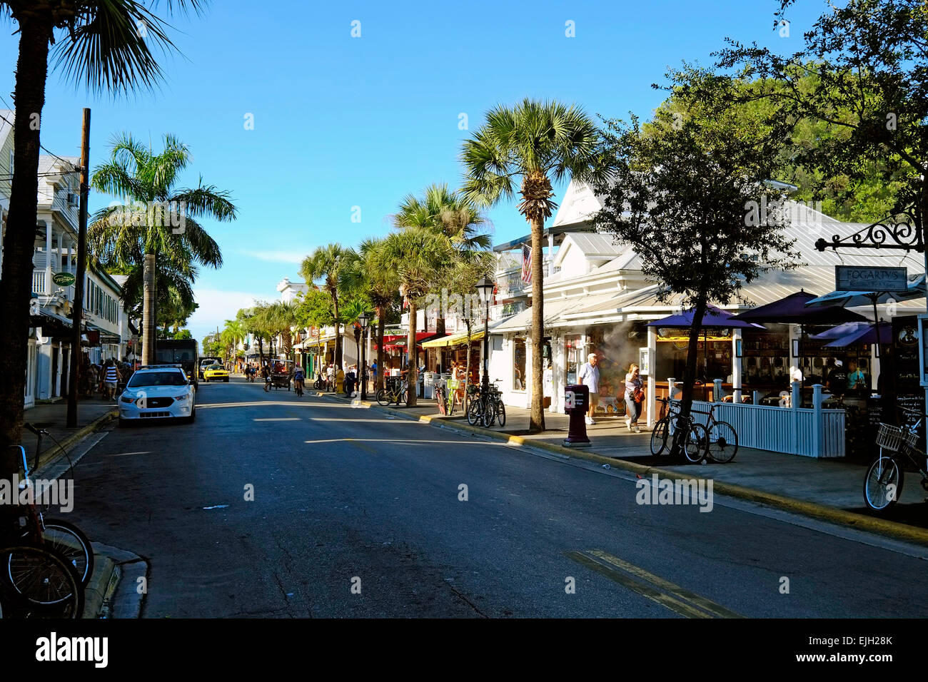 Le centre-ville de Key West en Floride Floride destination des Caraïbes de l'ouest de Tampa Crusie Banque D'Images