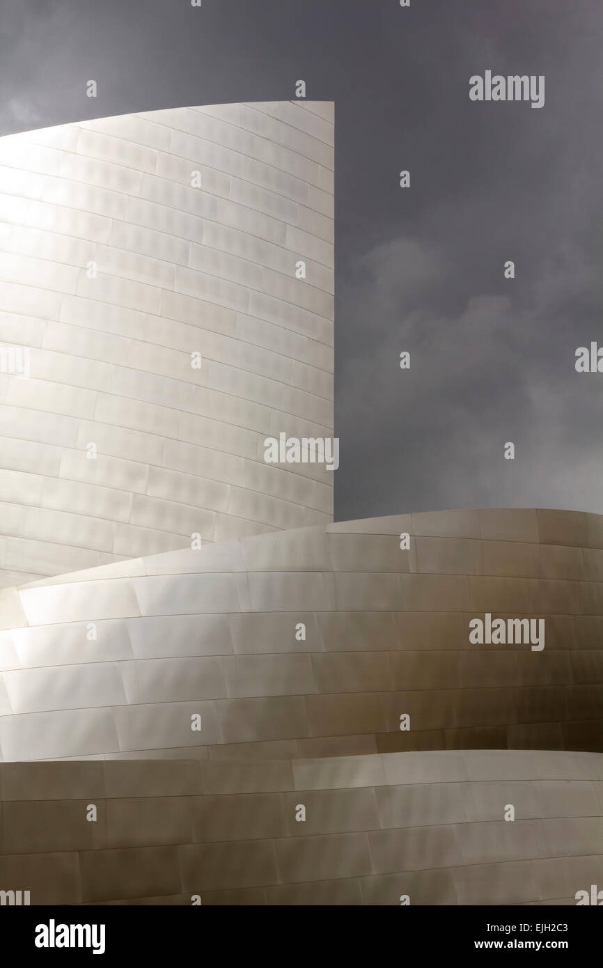 Détail, Walt Disney Concert Hall (Frank Gehry, architecte), Los Angeles, Californie, USA Banque D'Images