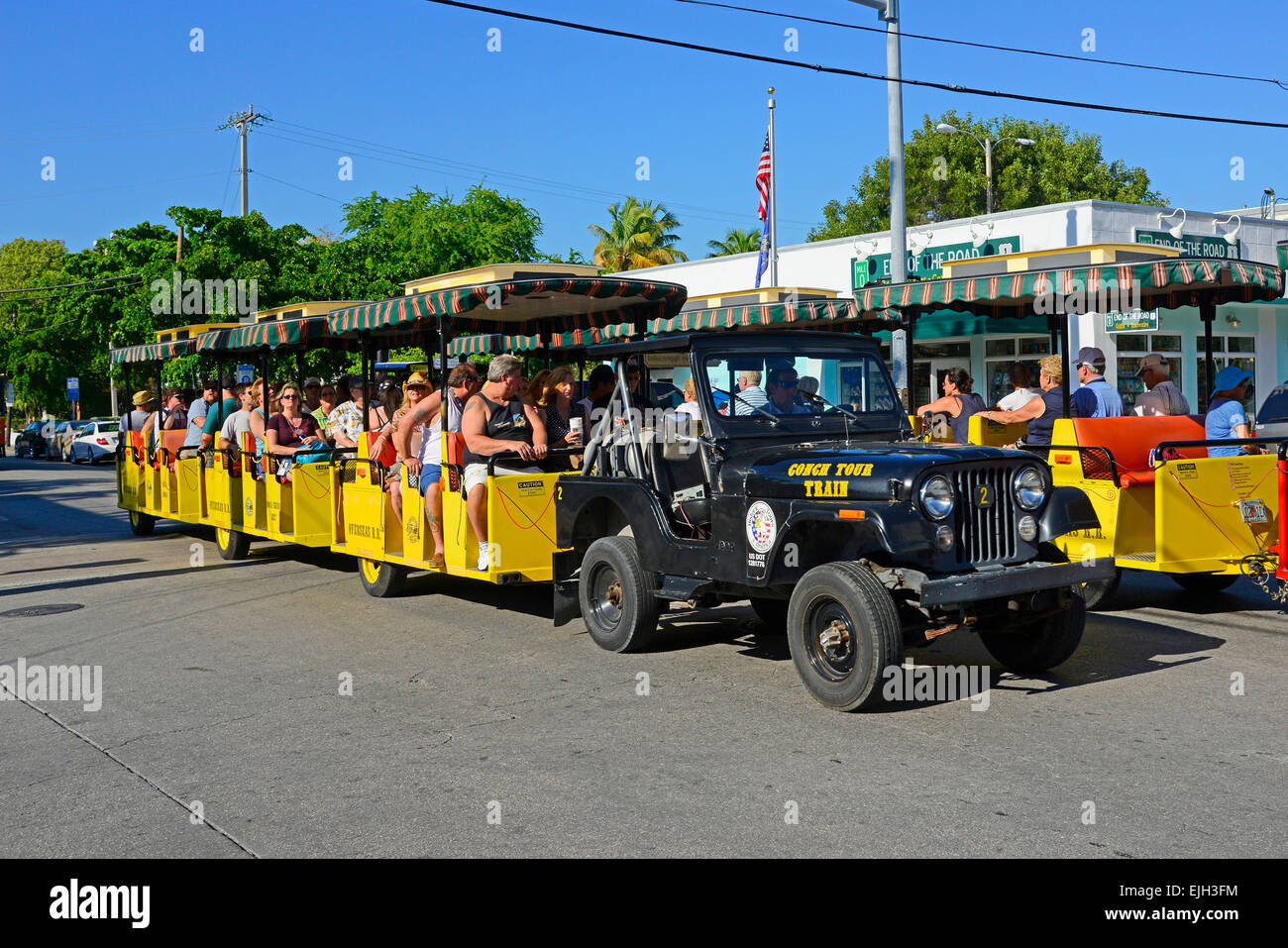 Train Conch Key West FL Floride destination pour l'ouest de Tampa Crusie Caraïbes Banque D'Images