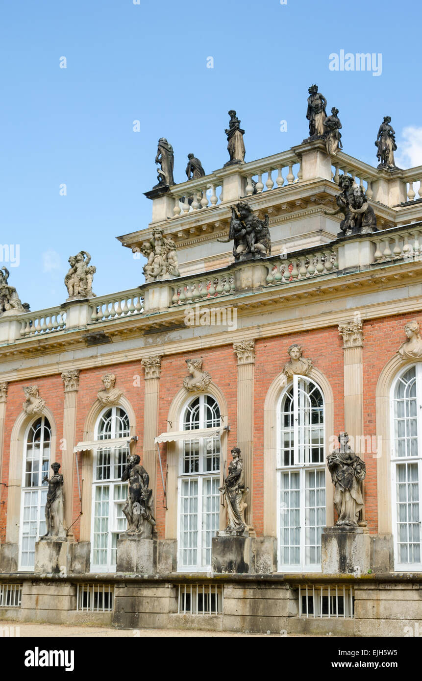 Nouveau Palais dans le parc de Sanssouci, Potsdam, Allemagne Banque D'Images