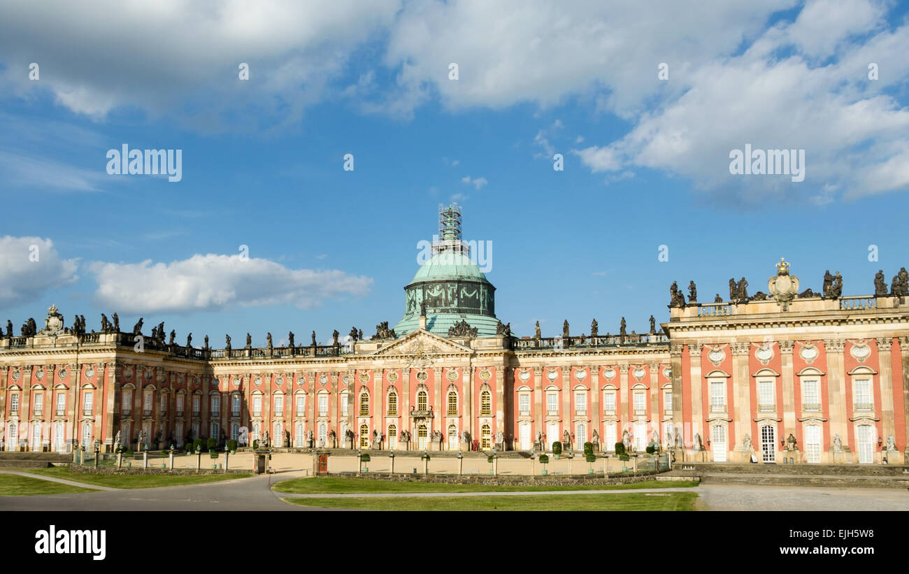 Nouveau Palais dans le parc de Sanssouci, Potsdam, Allemagne Banque D'Images
