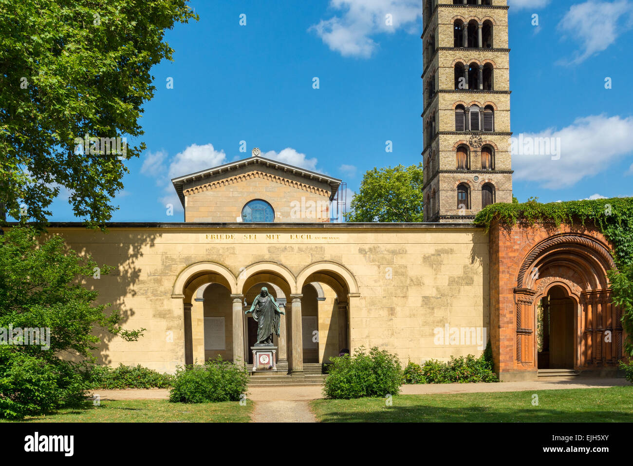 Église de la paix (Friedenskirche), parc de Sanssouci à Potsdam, Allemagne Banque D'Images