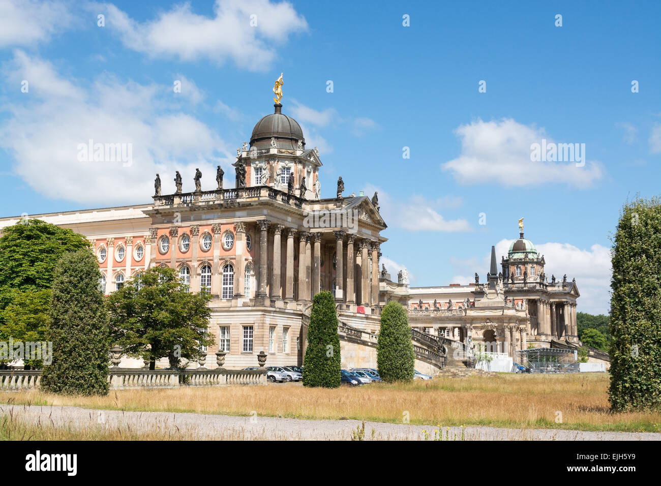 Nouveau Palais dans le parc de Sanssouci, Potsdam, Allemagne Banque D'Images
