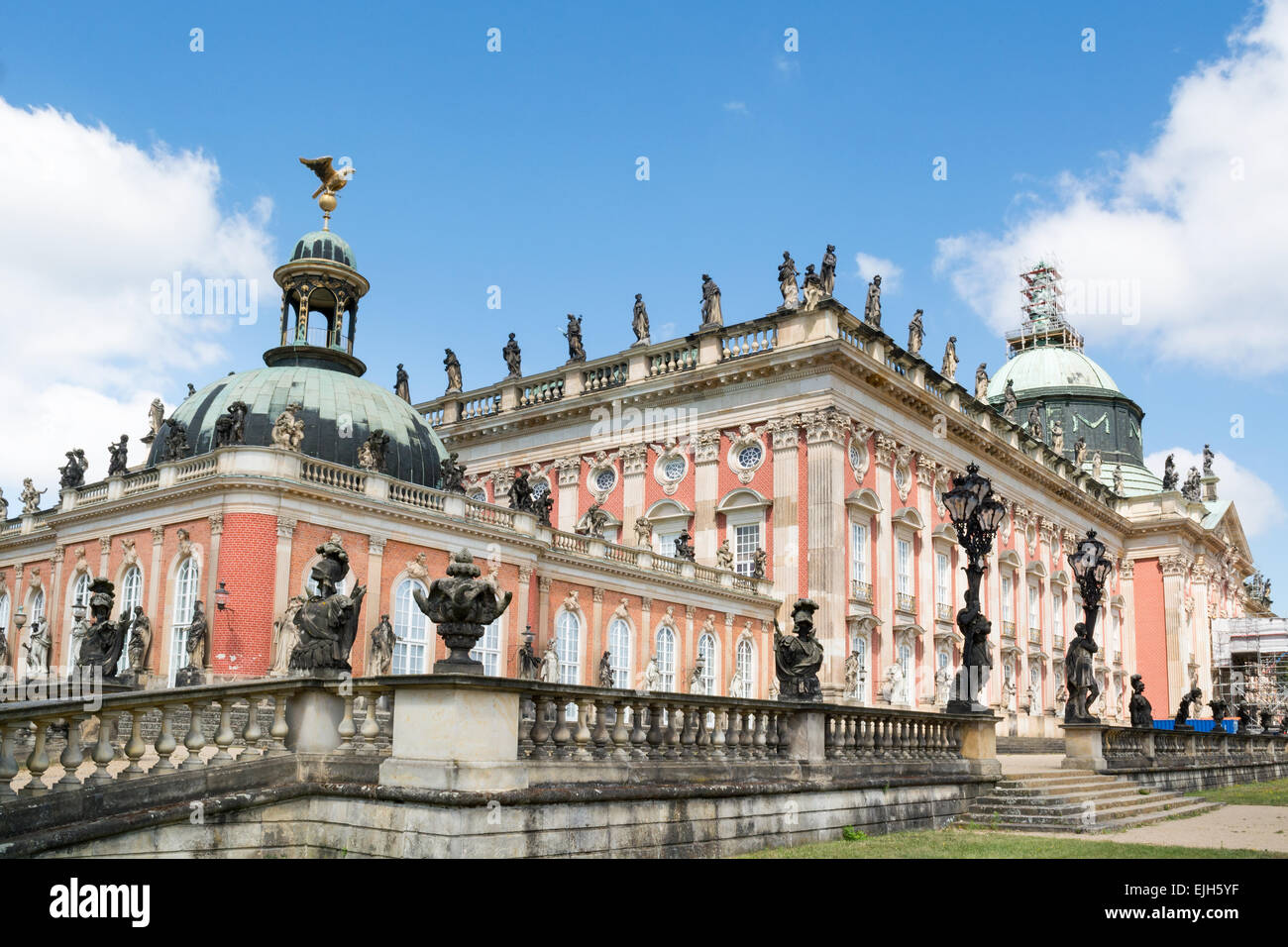 Nouveau Palais dans le parc de Sanssouci, Potsdam, Allemagne Banque D'Images