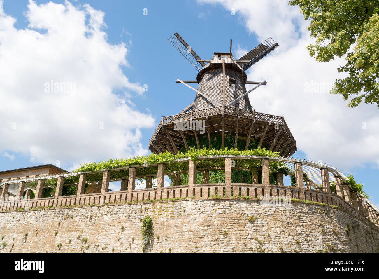 Ancien moulin dans le parc Sanssouci, Potsdam, Germany, Europe Banque D'Images
