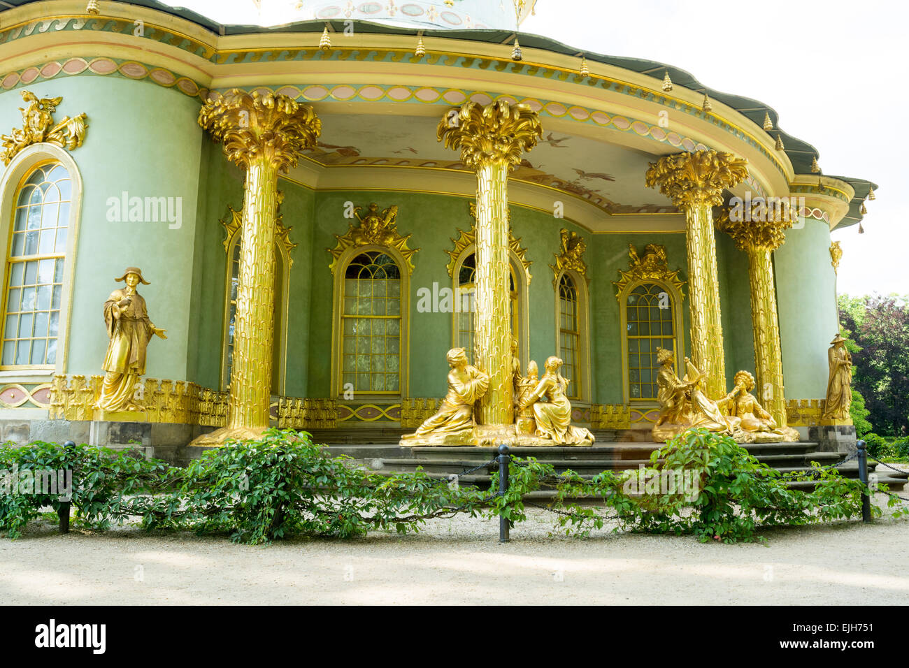 La maison chinoise, parc Sanssouci, Potsdam, Allemagne Banque D'Images