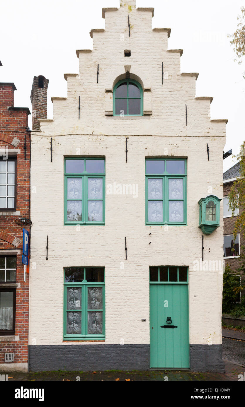 Chambre et des détails architecturaux à Bruges, Belgique Banque D'Images