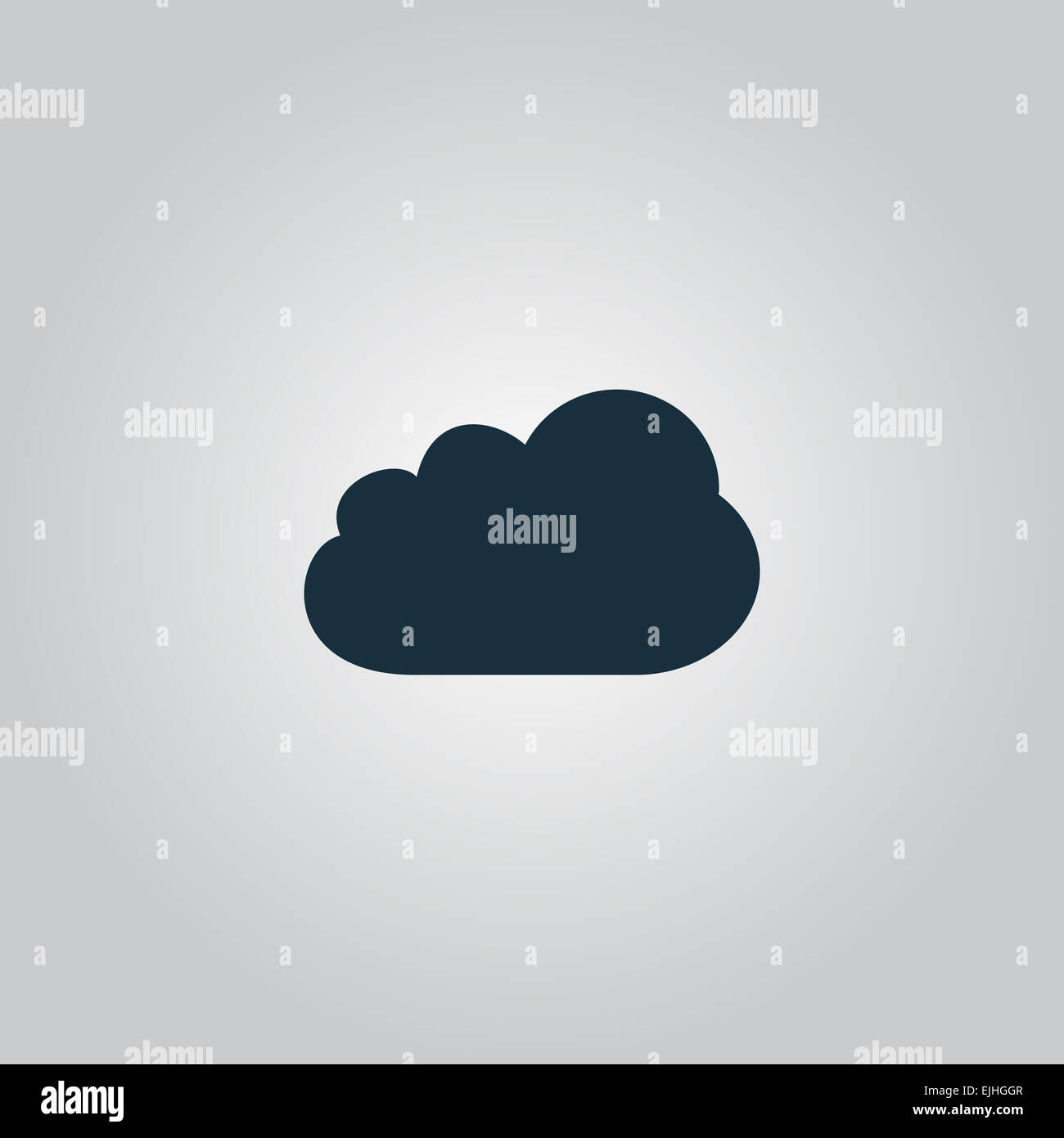 Icône de nuage, vector illustration. Télévision style design Banque D'Images