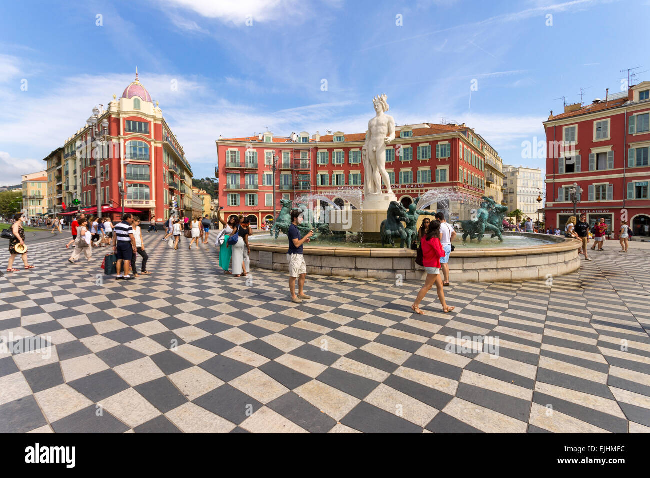 France, Côte d'Azur, Nice, la place Masséna Banque D'Images